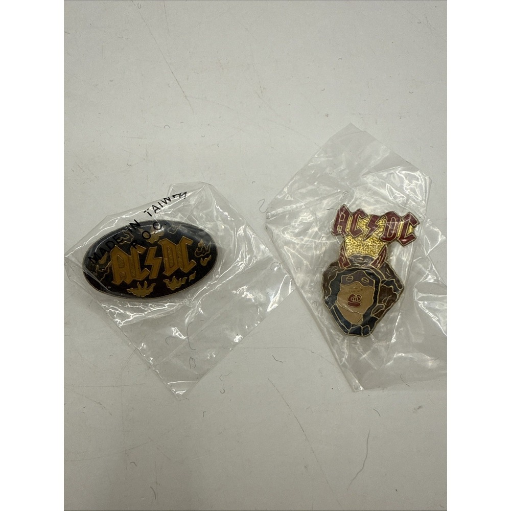 Vintage 1980s AC/DC Angus Young Enamel Badge Jacket/Hat Pin Lapel